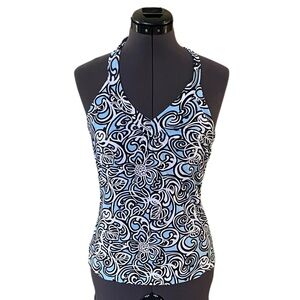 LizClaiborne Petite P Vietnam Shell ExteriorPina Cotton/Modal/Spandex Blue/White